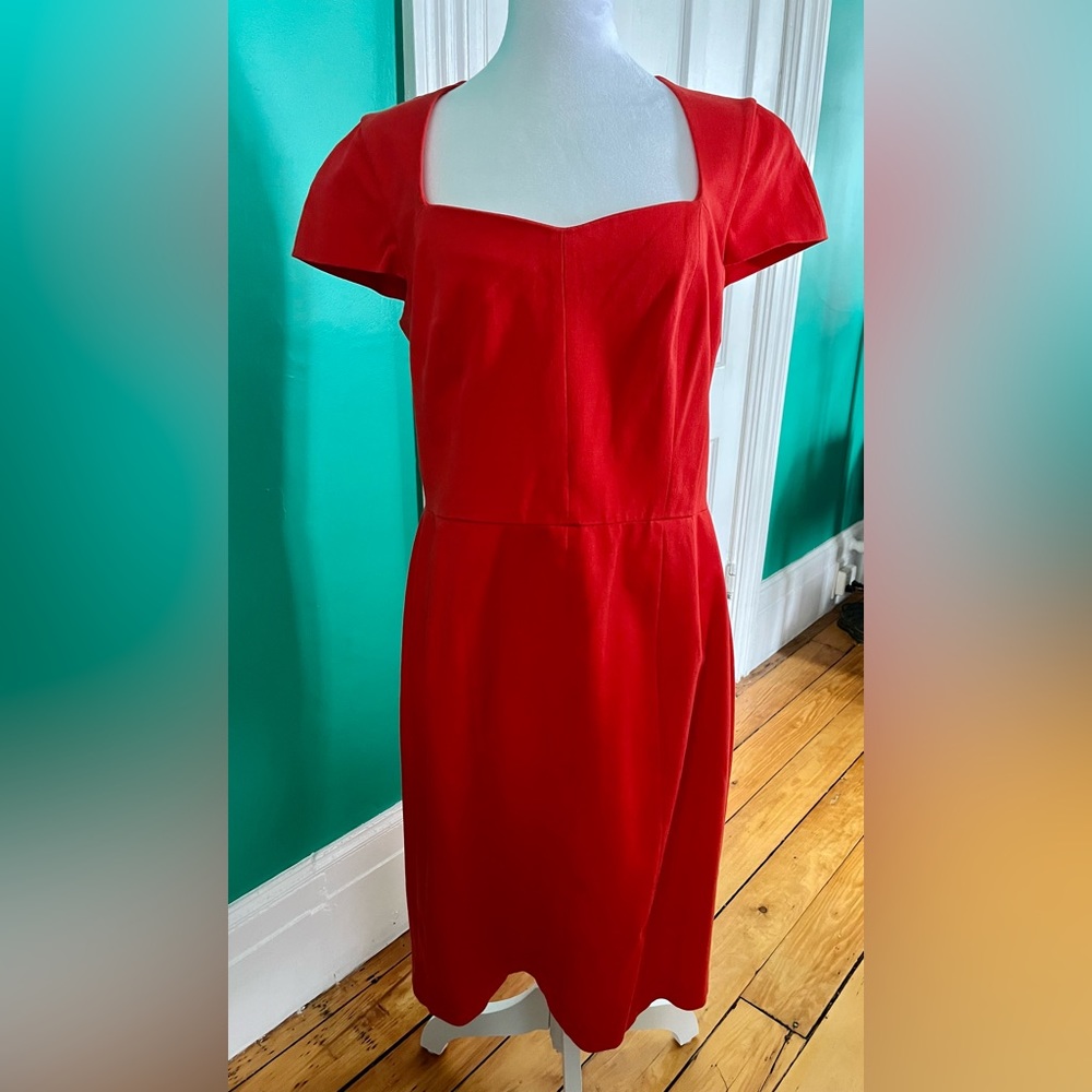 Banana Republic Red Midi Dress